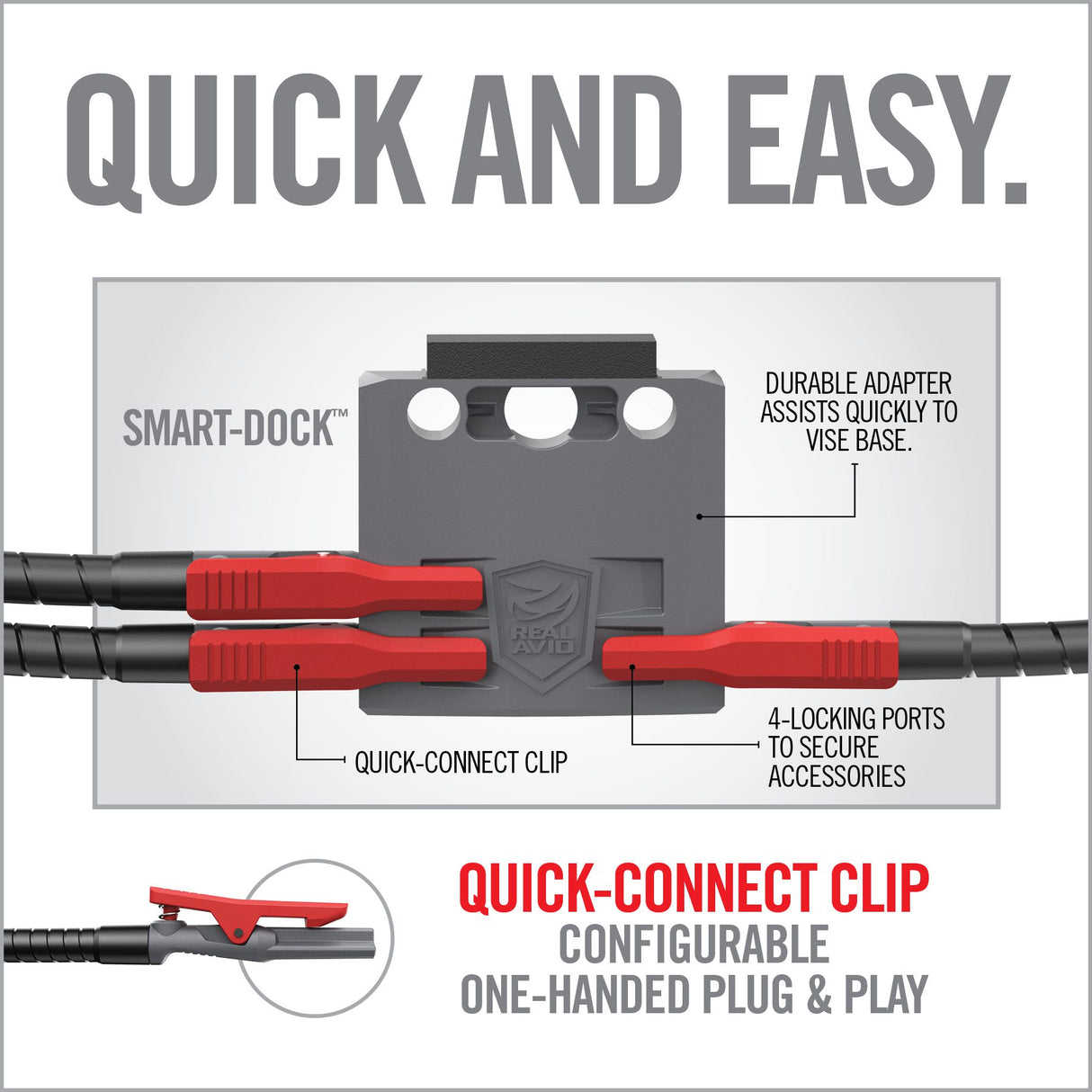 Real Avid - SMART-ASSIST™ Quick-Connect System – Essential 3-Pack with Smart-Dock™