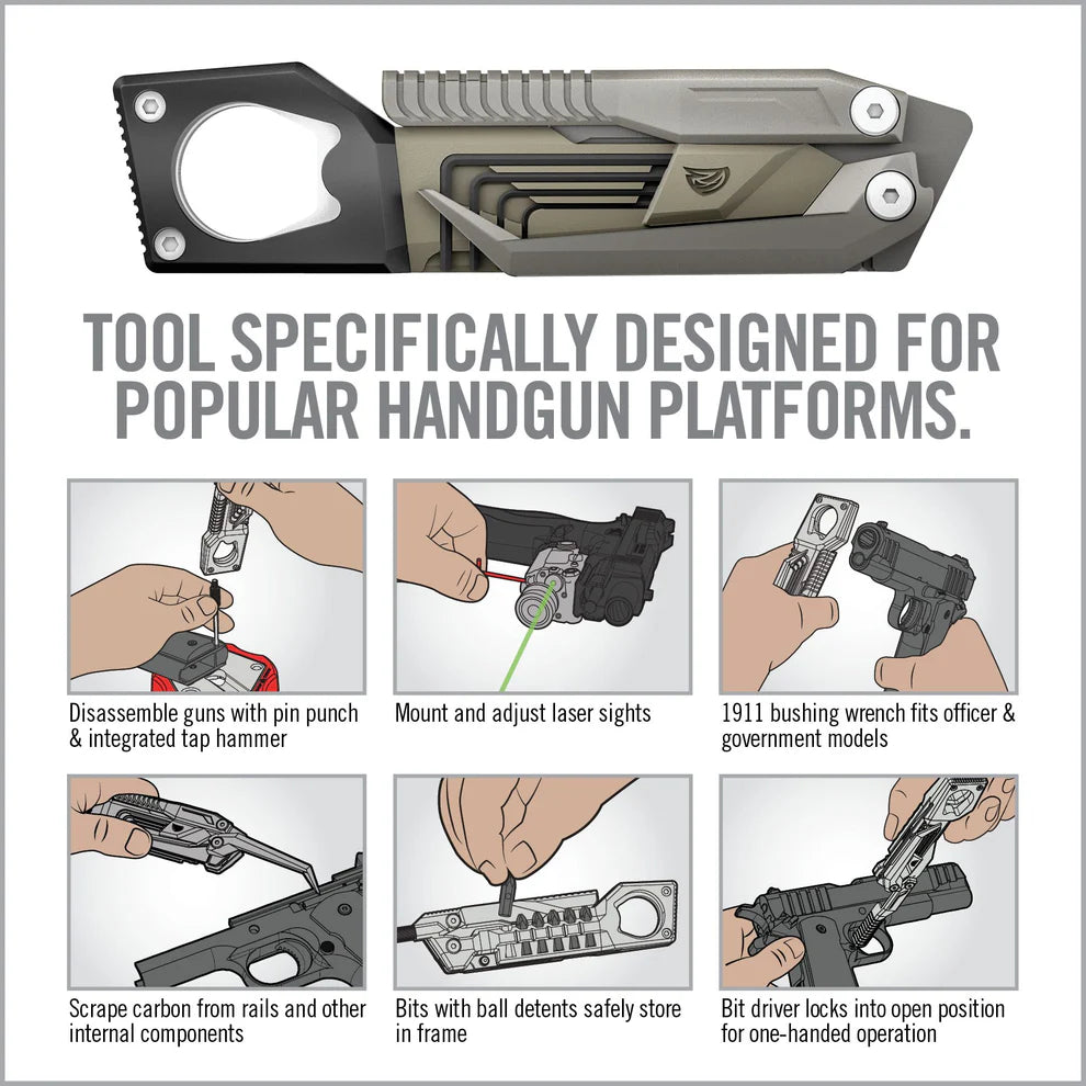 Real Avid – The Pistol Tool 19-in-1 Tactical Handgun Multi-Tool
