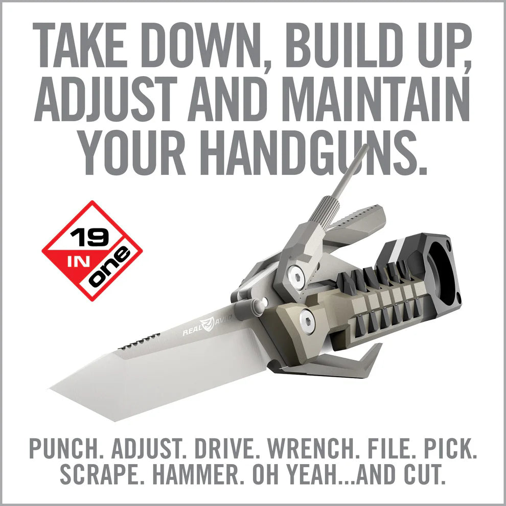 Real Avid – The Pistol Tool 19-in-1 Tactical Handgun Multi-Tool