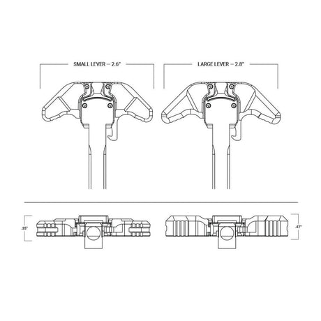 Aero Precision - AR15 BREACH Ambi Charging Handle Large Lever