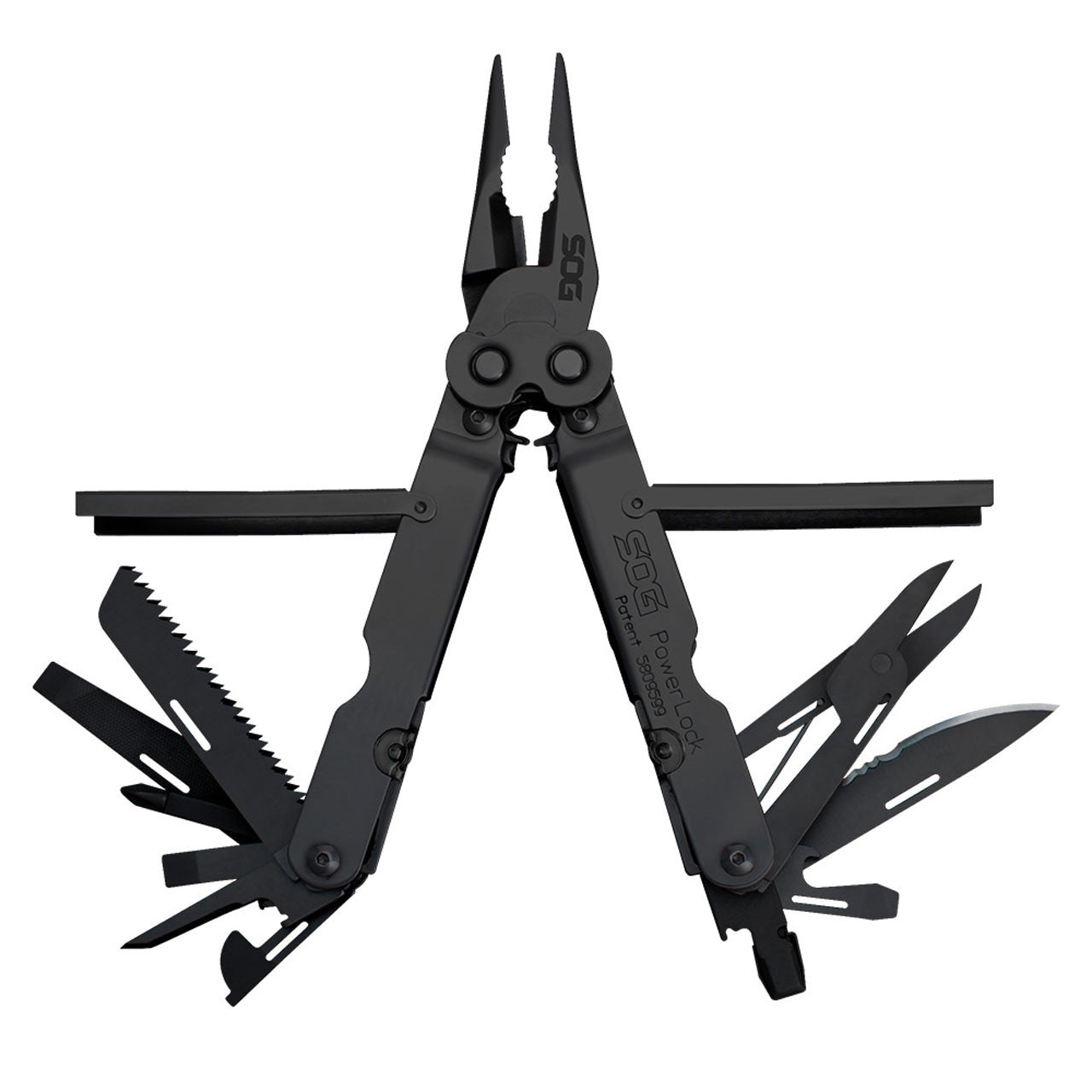 SOG - PowerLock EOD, Scissors, 18 Tool Multi-Tool, Scissors, Black, Includes Nylon Sheath