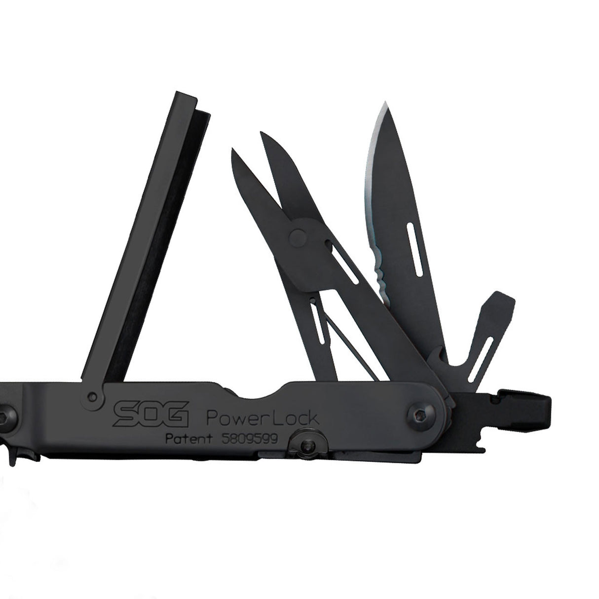 SOG - PowerLock EOD, Scissors, 18 Tool Multi-Tool, Scissors, Black, Includes Nylon Sheath