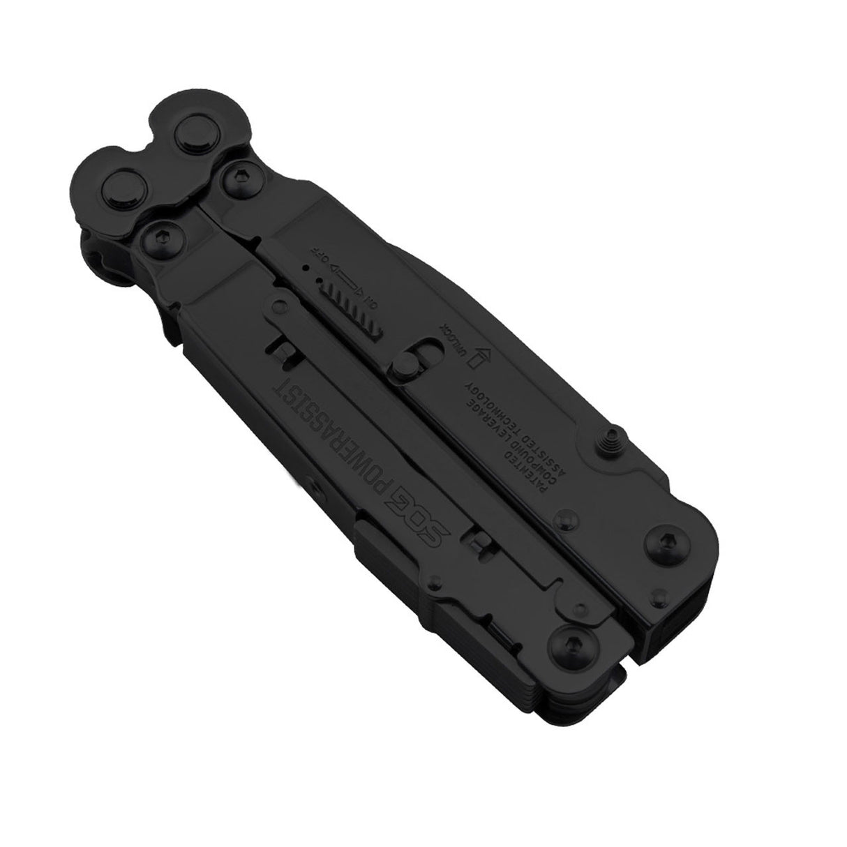 SOG - PowerAssist Multi-Tool - Black with Nylon Pouch, Dual S.A.T. Blades and Heavy-Duty Construction