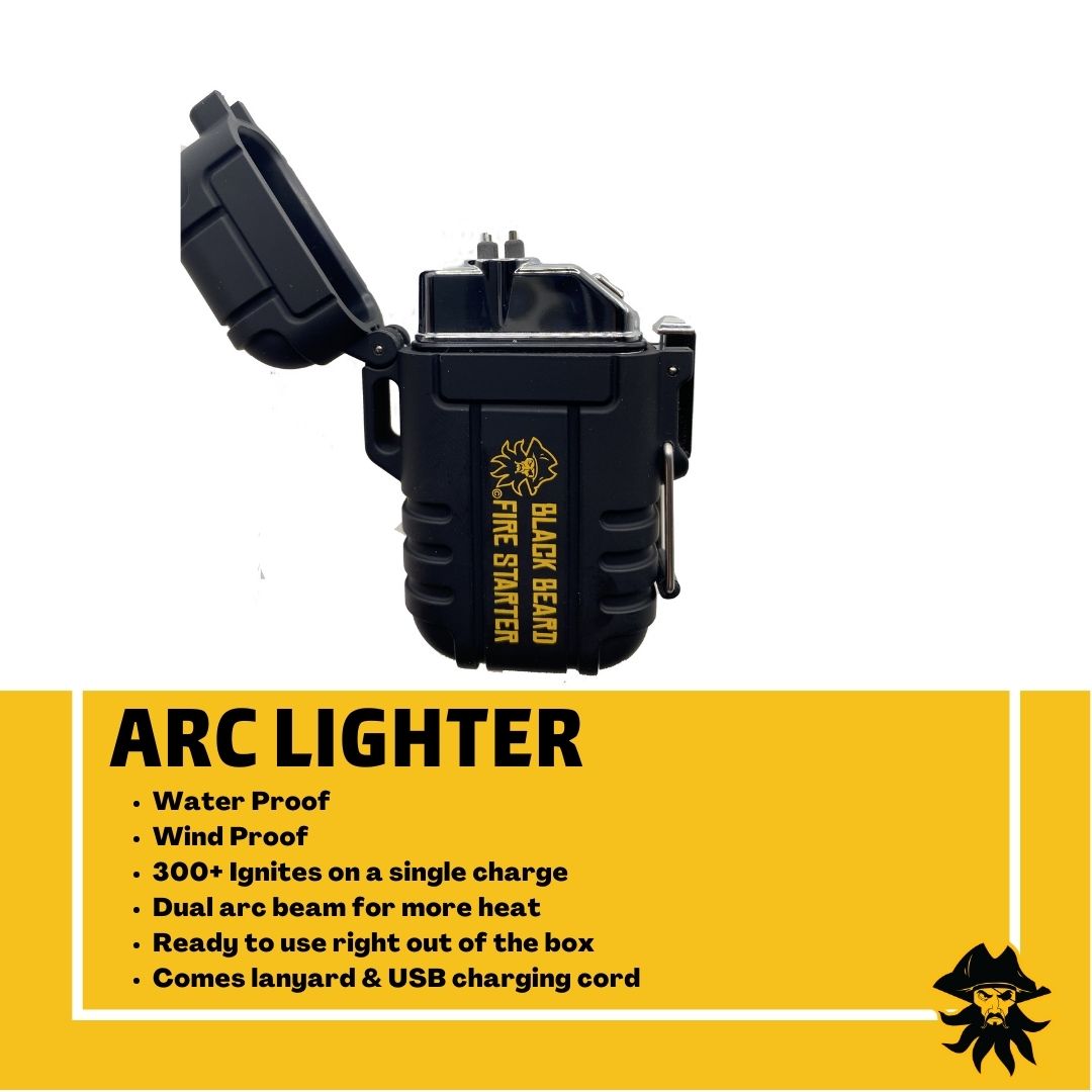 Black Beard Fire Starters - Plasma Arc Lighter