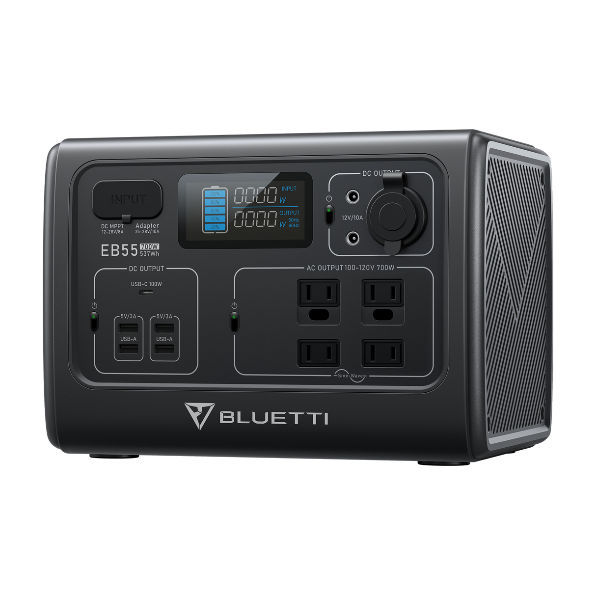 BLUETTI EB55 Portable Power Station | 700W 537Wh