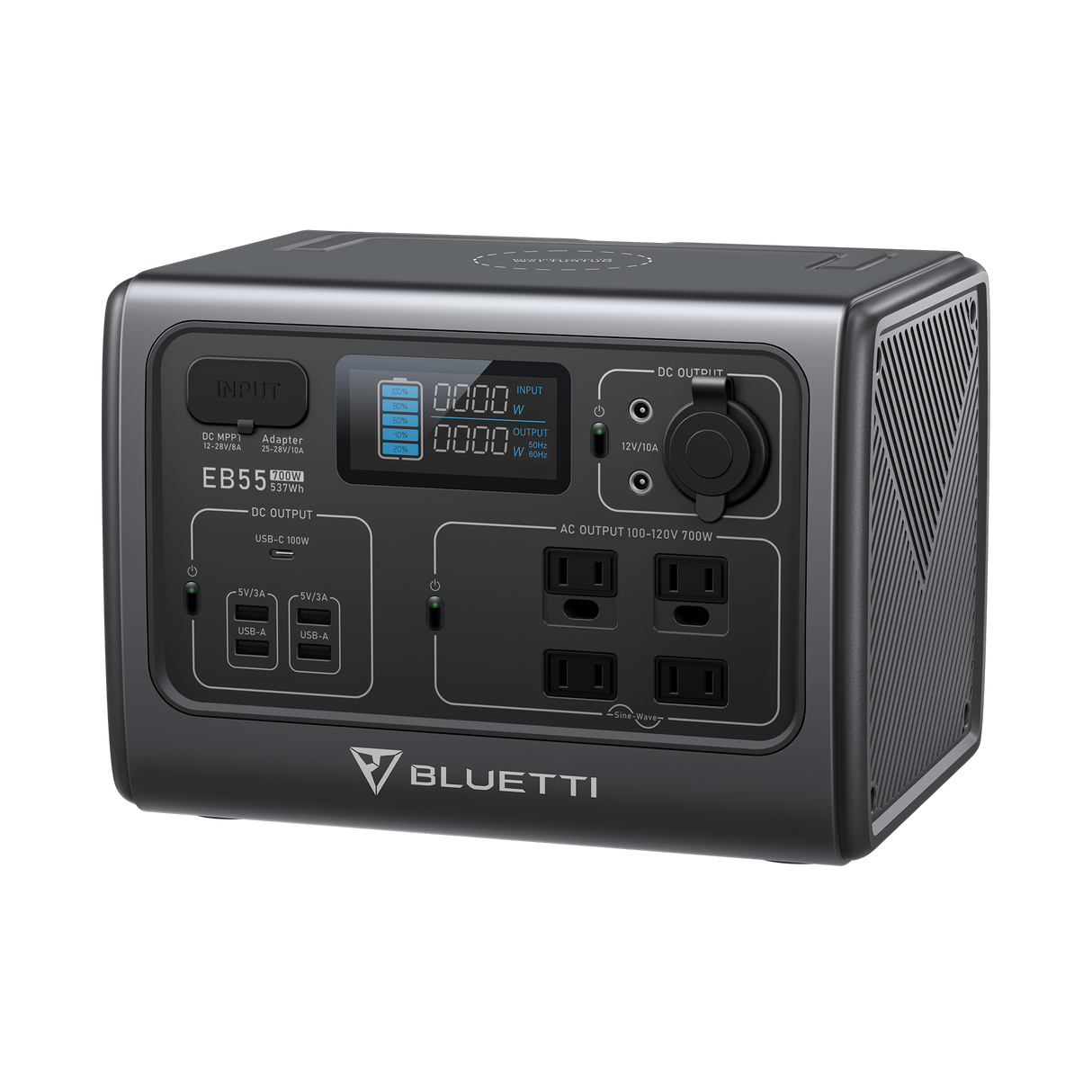 BLUETTI EB55 Portable Power Station | 700W 537Wh