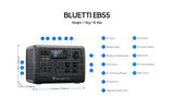 BLUETTI EB55 Portable Power Station | 700W 537Wh