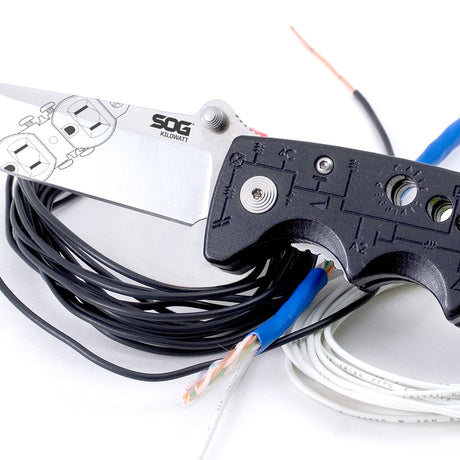SOG - Kilowatt - Electrician's Folding Knife with Wire Stripping Capabilities