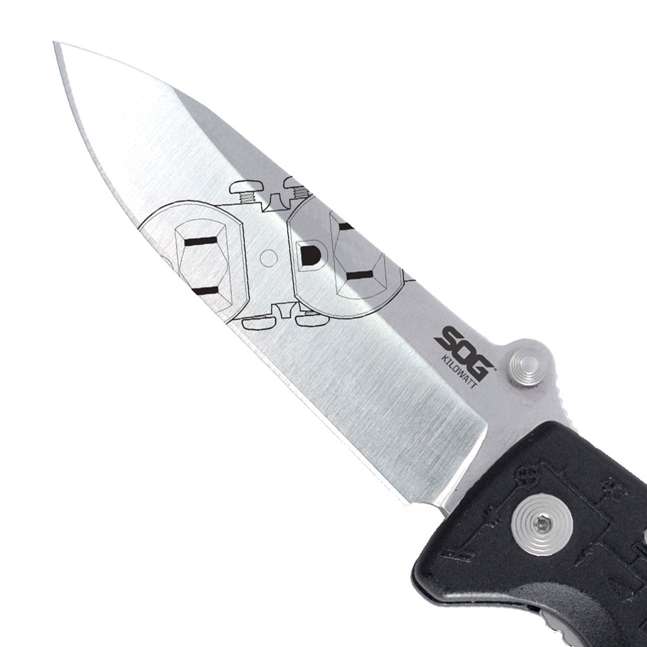 SOG - Kilowatt - Electrician's Folding Knife with Wire Stripping Capabilities