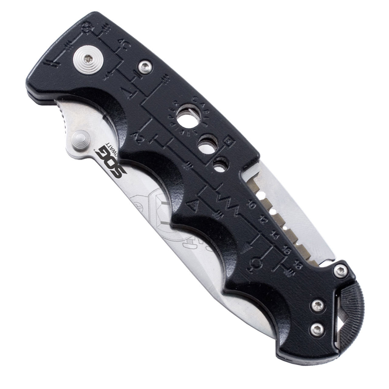 SOG - Kilowatt - Electrician's Folding Knife with Wire Stripping Capabilities
