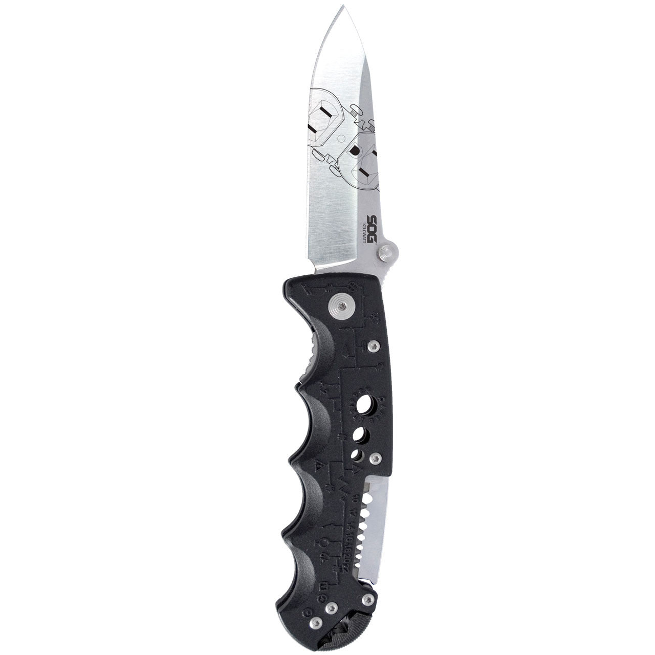SOG - Kilowatt - Electrician's Folding Knife with Wire Stripping Capabilities