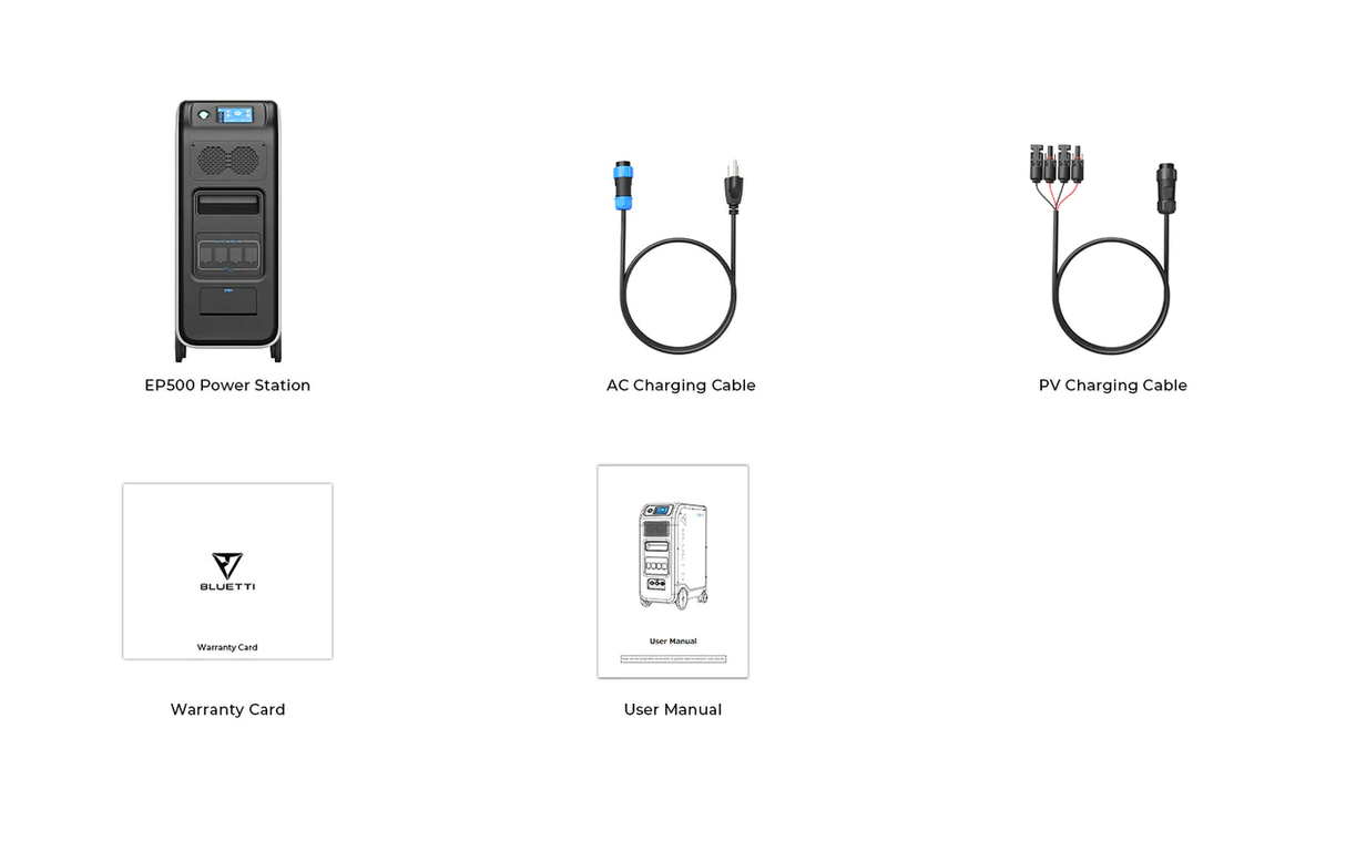 BLUETTI EP500 Solar Power Station | 2,000W 5,100Wh