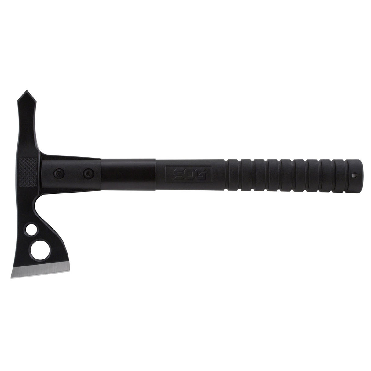 SOG - Fast Hawk, Axe, 2" Straight Edge, Black Glass-Reinforced Nylon Handle, 420 Stainless Steel, Hardcased Finish, Black, Inlcudes Nylon Sheath