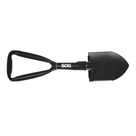 SOG - Folding Entrenching Tool - Compact, Heavy-Duty Shovel with Tempered Steel Blade