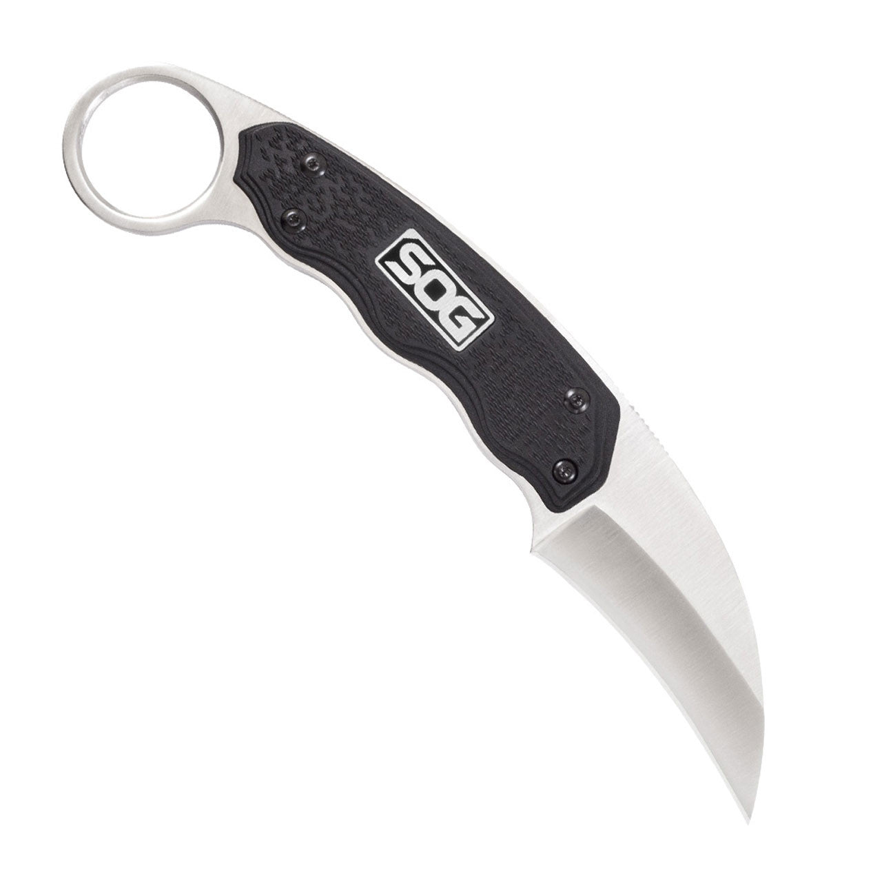 SOG - Gambit - Fixed Blade Knife with Ergonomic Handle and Hooked Blade