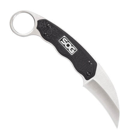 SOG - Gambit - Fixed Blade Knife with Ergonomic Handle and Hooked Blade