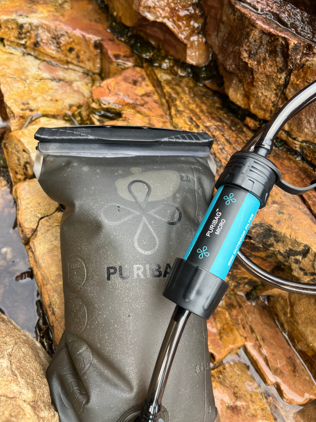 Puribag Water - Adventure Bladder (2 Liter Hydration Bladder + Micro Filter)