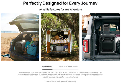 EcoFlow – GLACIER Classic Portable Fridge Freezer, 35L–55L