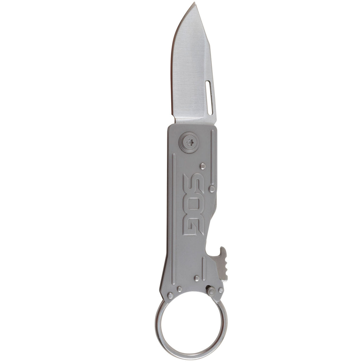 SOG - KeyTron Folding Knife - Compact 1.8" Clip Point Blade with Integrated Bottle Opener