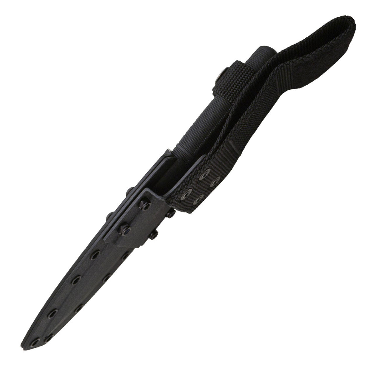 SOG - Seal Pup, Fixed Blade Knife, 4.75" Partially Serrated, Clip Point, Black, Includes Kydex Sheath