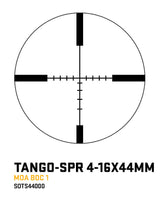 Sig Sauer - TANGO-SPR 4-16x44mm Riflescope, BDC-1, SPR Mount