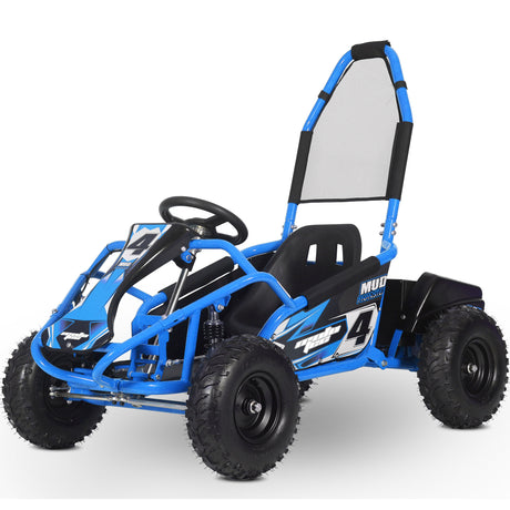 MotoTec - Mud Monster Kids Electric 48v 1000w Go Kart Full Suspension, Various Colors