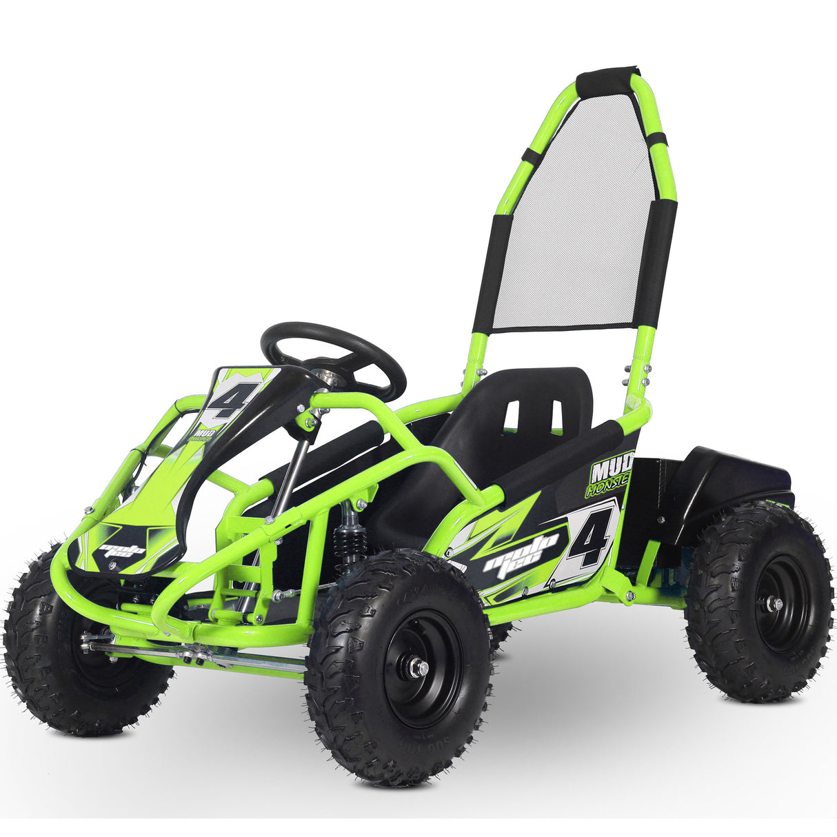 MotoTec - Mud Monster Kids Electric 48v 1000w Go Kart Full Suspension, Various Colors