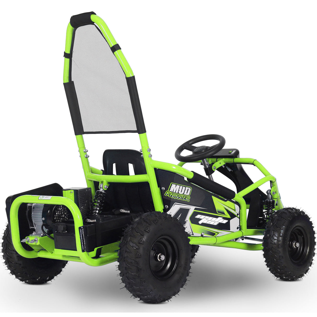 MotoTec - Mud Monster Kids Electric 48v 1000w Go Kart Full Suspension, Various Colors