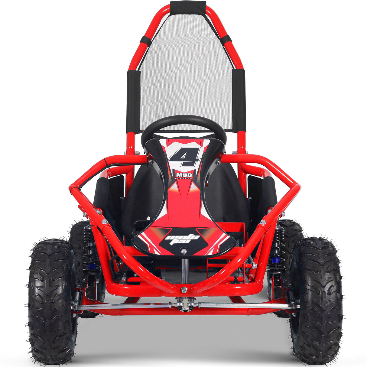 MotoTec - Mud Monster Kids Electric 48v 1000w Go Kart Full Suspension, Various Colors