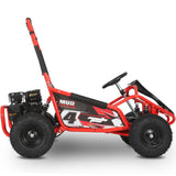 MotoTec Mud Monster Kids Gas Powered 98cc Go Kart Full Suspension, Various Colors