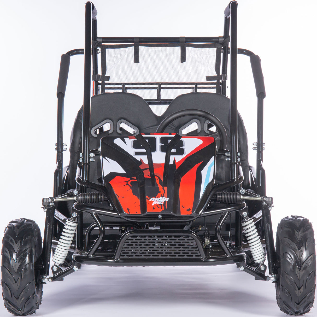 MotoTec Mud Monster XL 212cc 2 Seat Go Kart Full Suspension, Various Colors