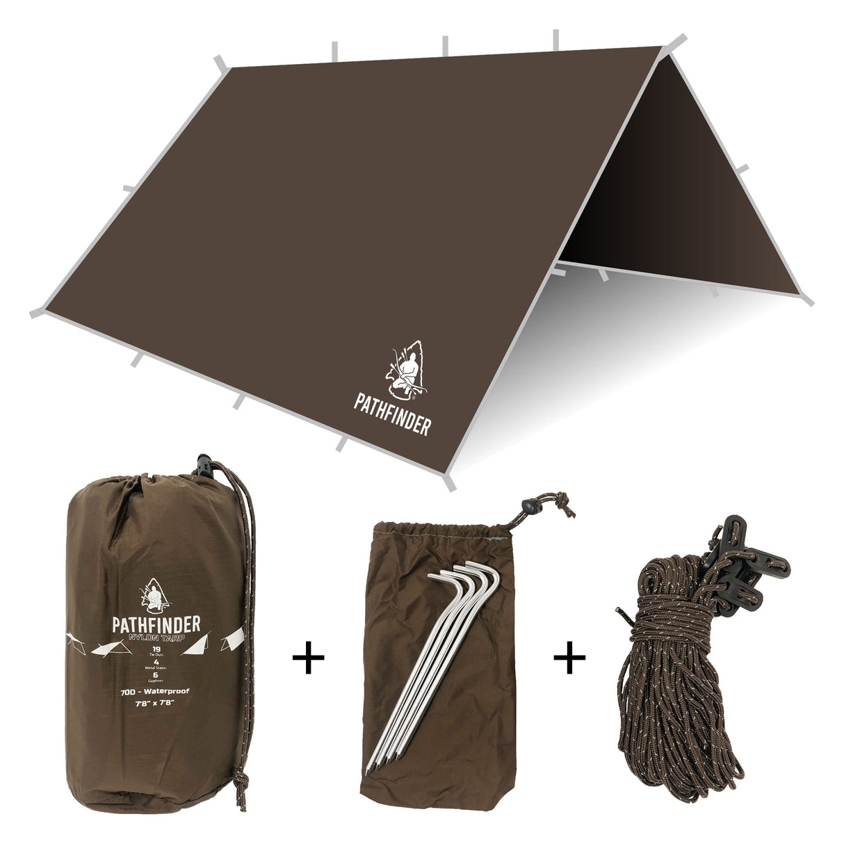 Pathfinder - Nylon Tarp, Earth Brown