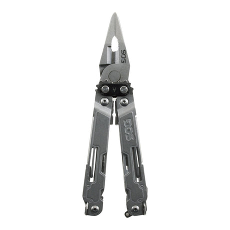 SOG - PowerAccess, Deluxe, 21 Tool Multi-Tool, 40 Stainless Steel, Black Oxide Finish, Includes Nylon Sheath and 12 Piece Hex Bit Kit