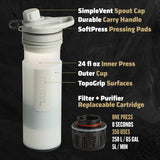 Grayl - 24oz GeoPress Purifier - Covert Series, Various Colors