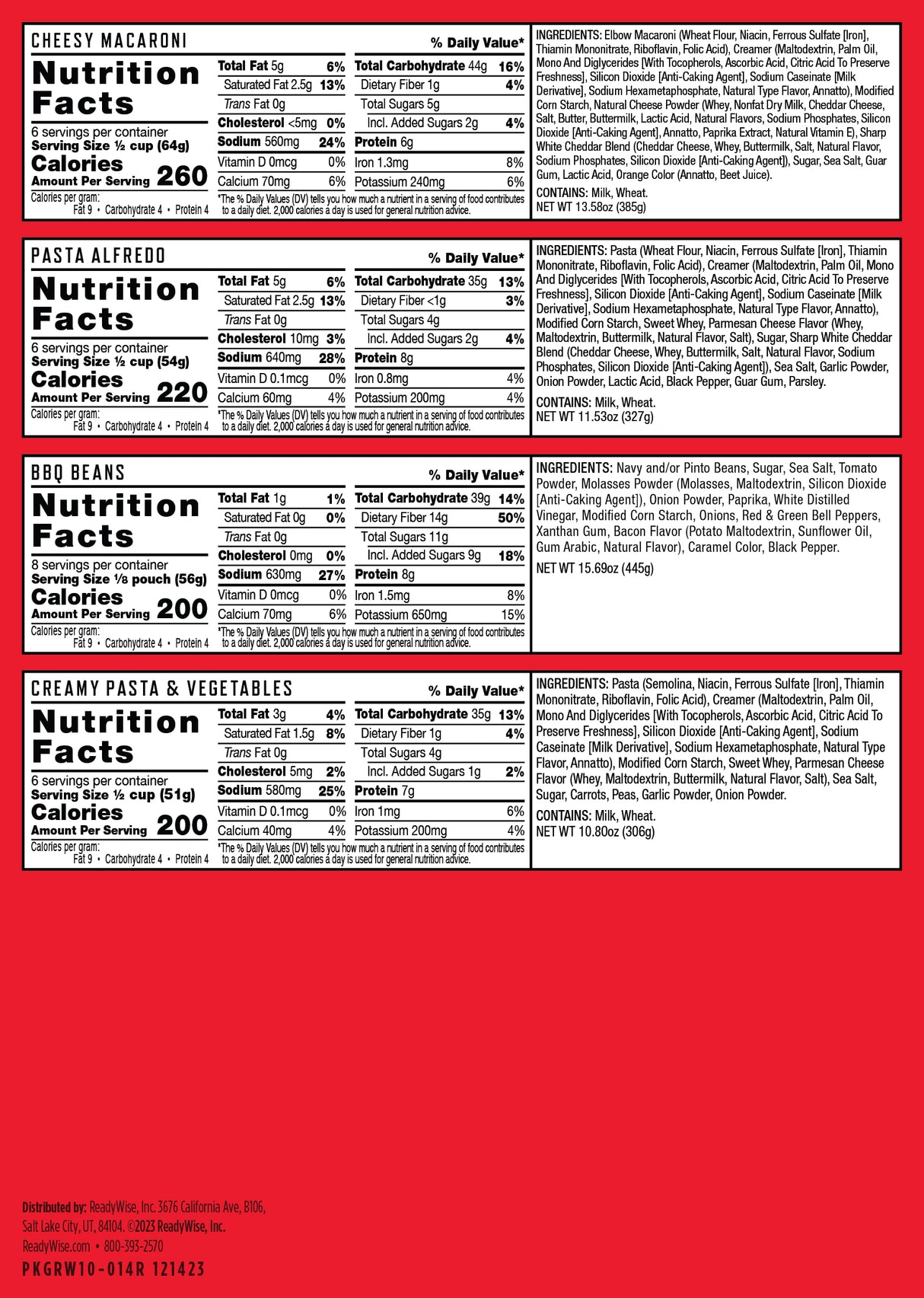 ReadyWise - 14 Day Emergency Food Bucket