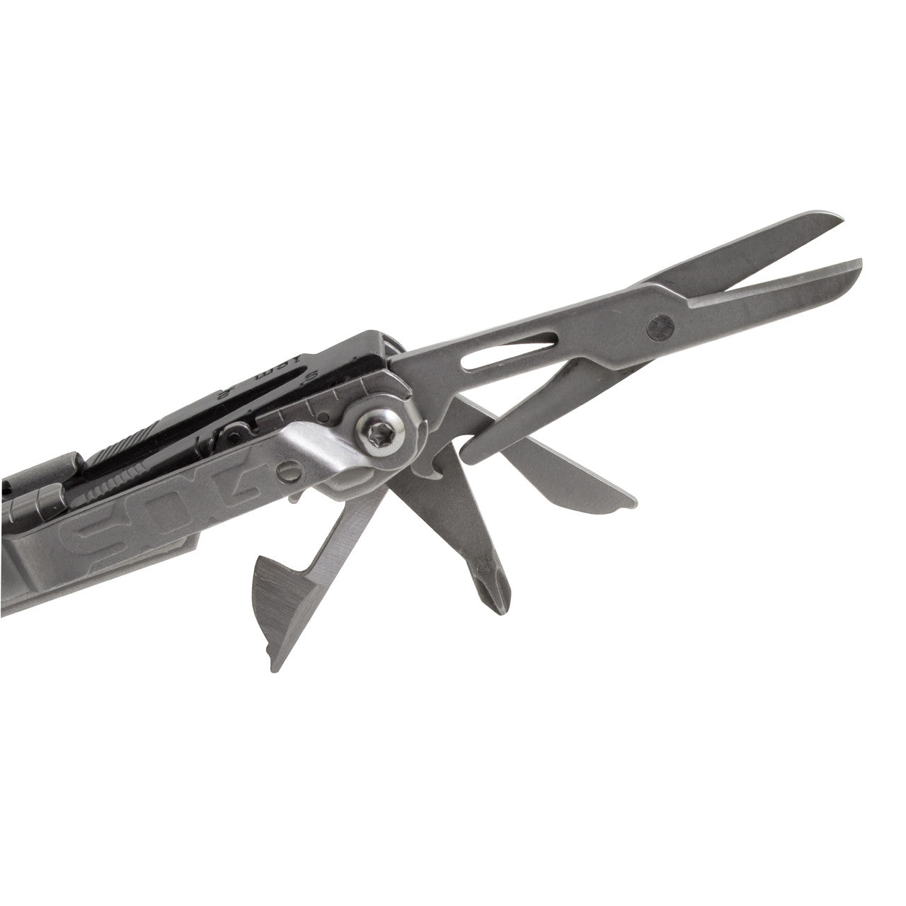 SOG - PowerLitre, 18 Tool Multi-Tool, Stainless Steel, Stonewashed Finish, Silver