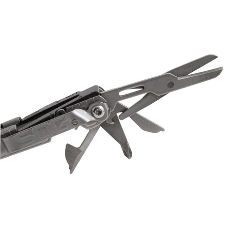 SOG - PowerLitre, 18 Tool Multi-Tool, Stainless Steel, Stonewashed Finish, Silver