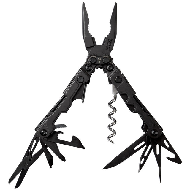 SOG - PowerLitre, 18 Tool Multi-Tool, Stainless Steel, Black Oxide Finish
