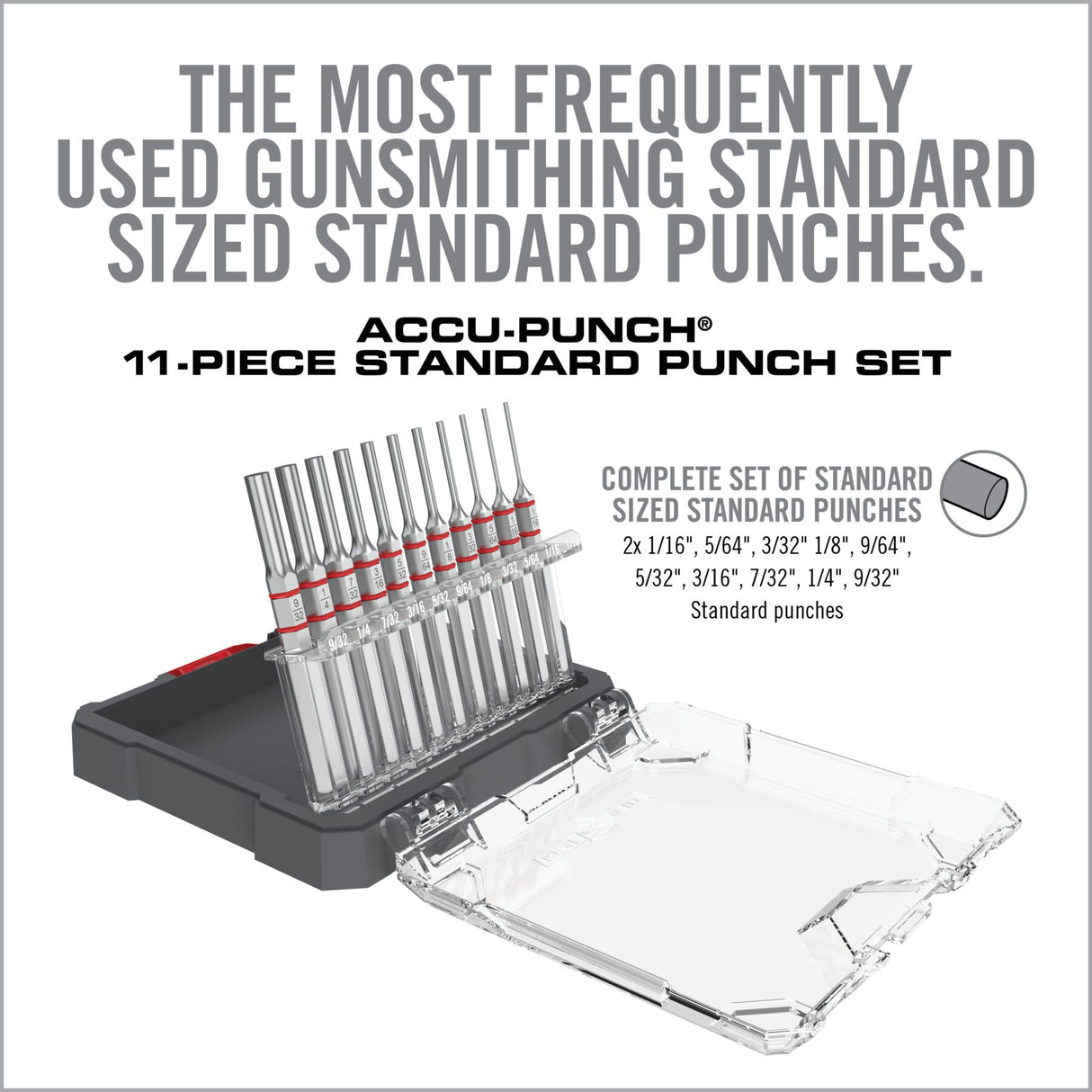 Real Avid - ACCU-PUNCH® 11-Piece Standard Pin Punch Set