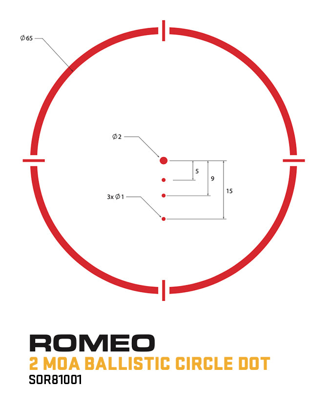 Sig Sauer – ROMEO8H 1x38mm Red Dot Sight, 4 Reticle Options