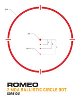 Sig Sauer – ROMEO8H 1x38mm Red Dot Sight, 4 Reticle Options