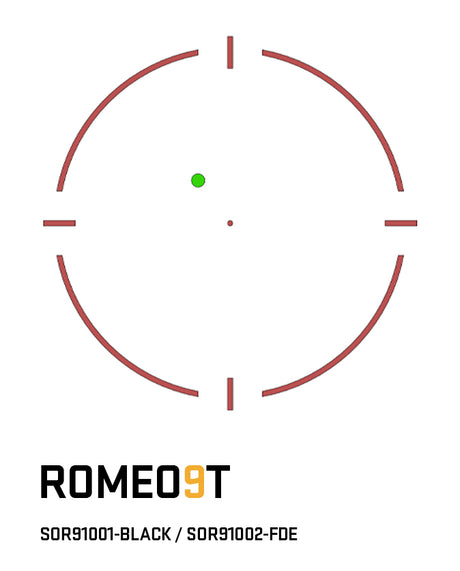 SIG ROMEO9T DUAL RETICLE W/SHRD BLK