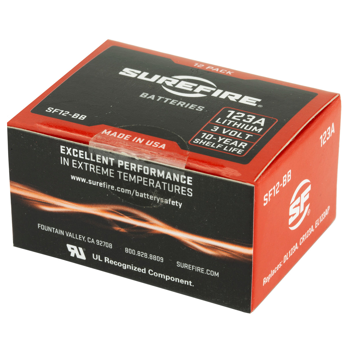 SUREFIRE SF123A BATTERIES 12PK