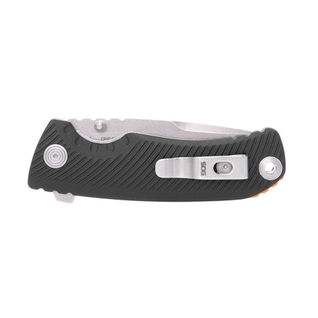 SOG - Tellus ATK - Black + Blaze Orange, Assisted Opening Outdoor Knife