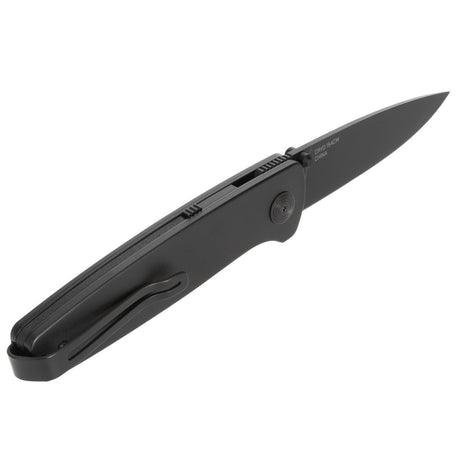SOG - Twitch III, Folding Knife, 3.1" Drop Point Straight Edge, Titanium Nitride Finish, Black