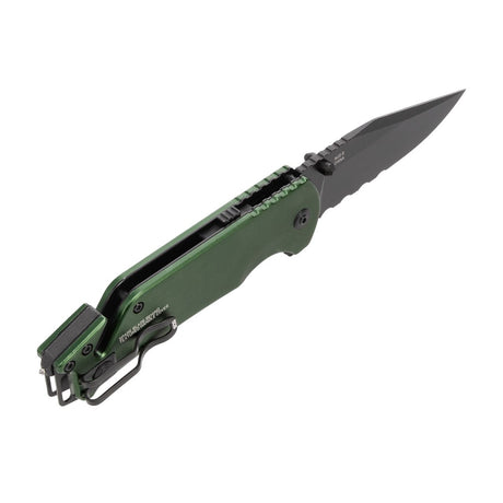 SOG - Escape ATK 2.0, Folding Knife, 3.4" Drop Point Straight Edge, Aluminum Handle, Green, PVD Finish