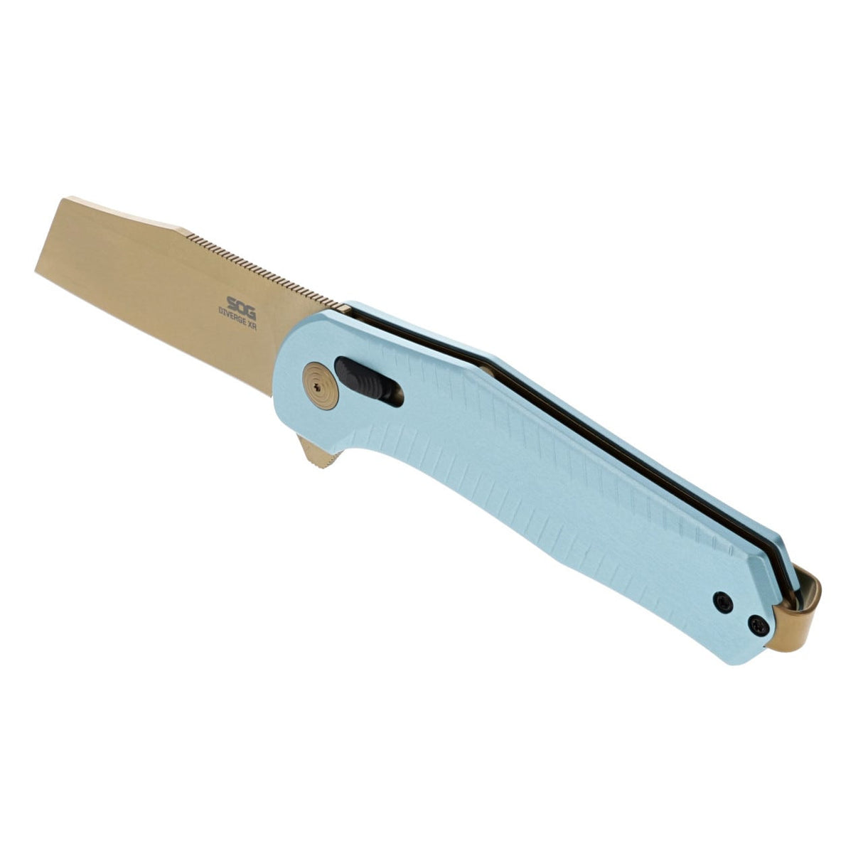SOG - Diverge XR, 3" Sheepsfoot Straight Edge, Forest Green + Black, PVD Finish