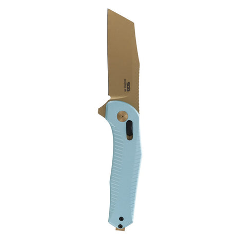 SOG - Diverge XR, 3" Sheepsfoot Straight Edge, Forest Green + Black, PVD Finish