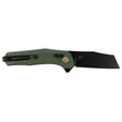 SOG - Diverge XR, 3" Sheepsfoot Straight Edge, Forest Green + Black, PVD Finish