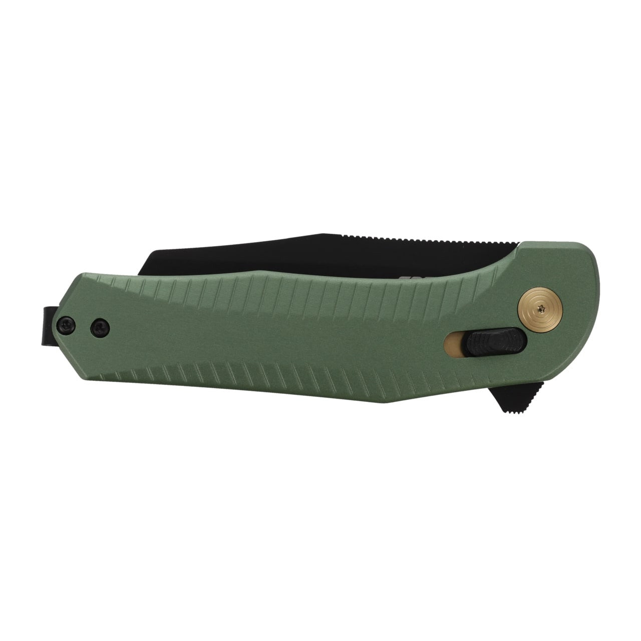 SOG - Diverge XR, 3" Sheepsfoot Straight Edge, Forest Green + Black, PVD Finish